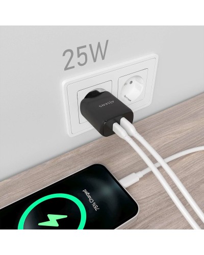 Cargador de Pared Aisens A110-0759 Negro 25 W