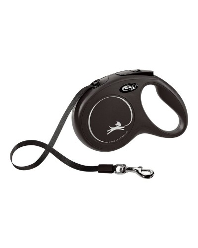 Guinzaglio per Cani Flexi NEW CLASSIC 3m Nero Taglia XS