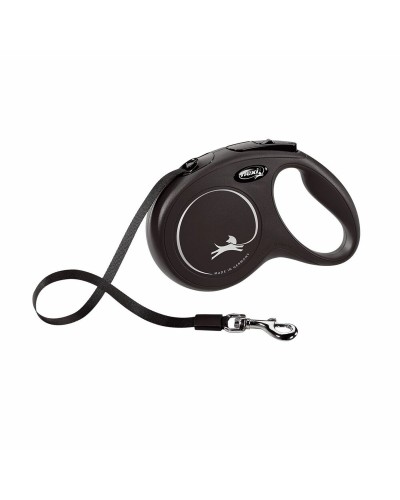 DoHundkoppel Flexi New Classic 8m Svart Storlek L