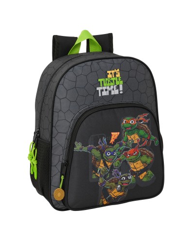 Skolryggsäck Teenage Mutant Ninja Turtles Svart Grå 32 x 38 x 12 cm