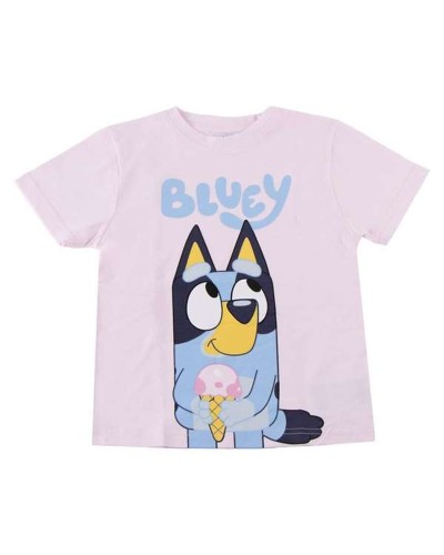 T shirt à manches courtes Enfant Bluey Rose clair