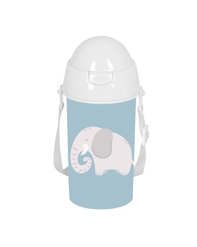Water bottle Safta Elefante Blue PVC 500 ml