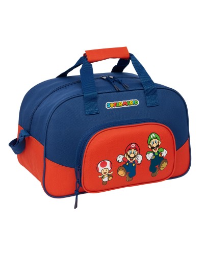 Sportväska Super Mario Mamma mia Röd Marinblå 40 x 24 x 23 cm