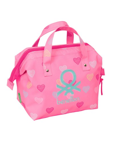 Reistasje Benetton Heart Roze 26.5 x 17.5 x 12.5 cm