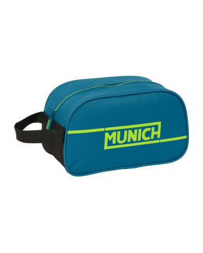 Reistasje Munich Land Zwart Groen 26 x 15 x 12 cm