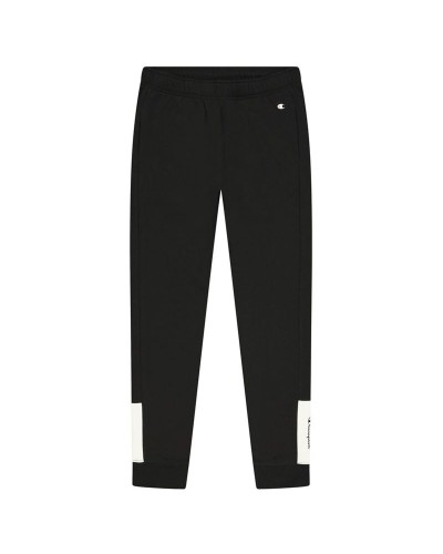 Pantalone Lungo Sportivo Champion Rib Cuff Colour Block Nero Uomo