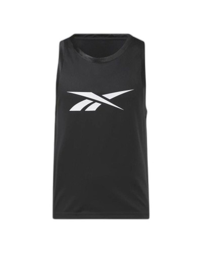Camiseta de baloncesto Reebok Basketball Mesh Negro