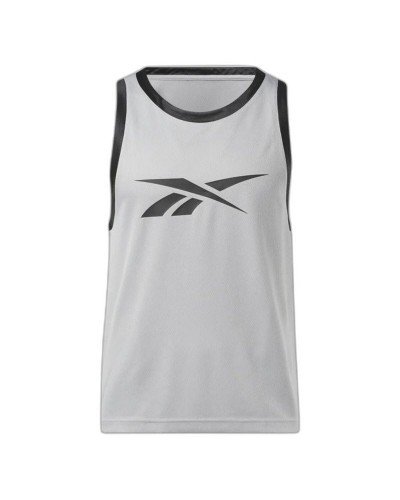 Camiseta de baloncesto Reebok Basketball Mesh Gris claro