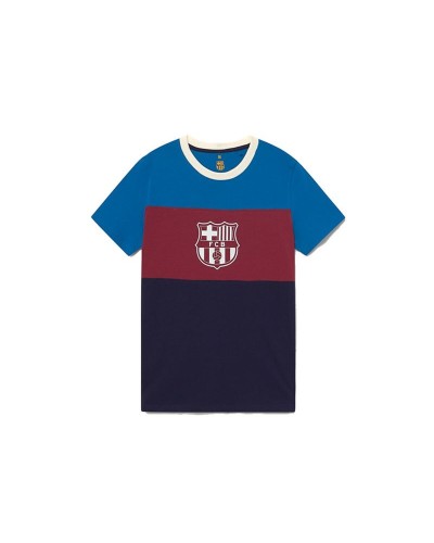 Men's Short-sleeved Football Shirt F.C. Barcelona Tricolor