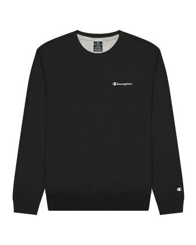 Herren Sweater ohne Kapuze Champion Spliced Script Logo Schwarz