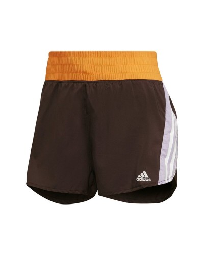 Pantalones Cortos Deportivos para Mujer Adidas Hyperglam Castaño