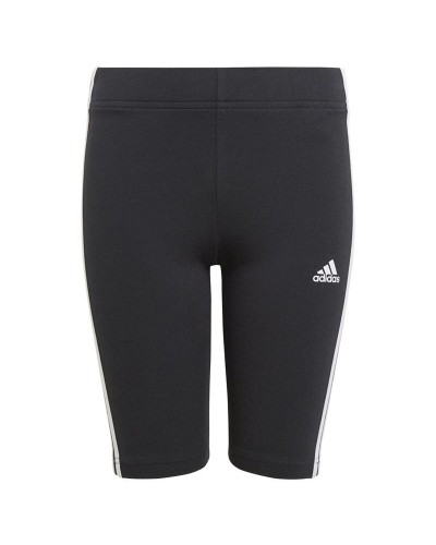 Leggings de Sport pour Enfants Adidas Essentials 3 Bandas Noir