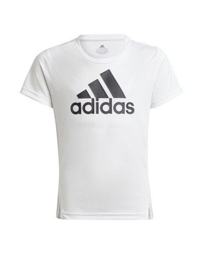 Camiseta de Manga Corta Infantil Adidas Blanco