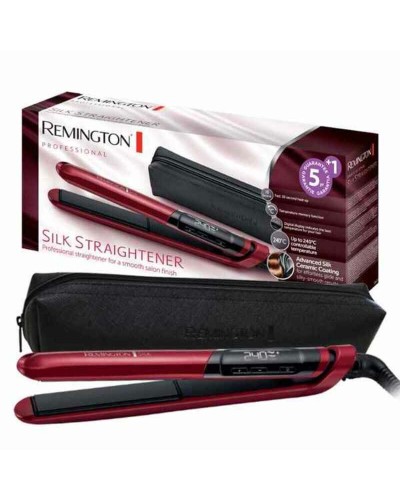 Piastra per Capelli Remington S9600 Nero Rosso Multicolore