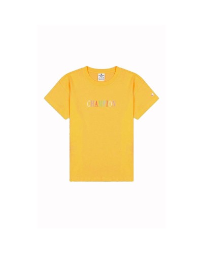 T-shirt med kortärm Dam Champion Gul