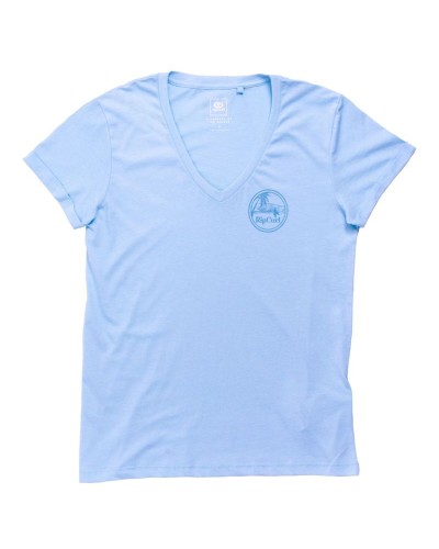 Camiseta de Manga Corta Mujer Rip Curl Re-Entry Azul claro
