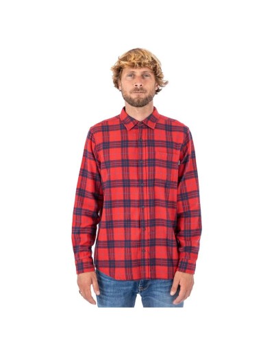 Herenshirt met Lange Mouwen Hurley Portland Organic Scharlakenrood