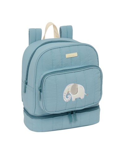 Schulrucksack Safta Elefante Blau 22 x 27 x 10 cm