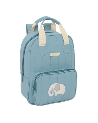 School Bag Safta Elefante Blue 20 x 28 x 8 cm