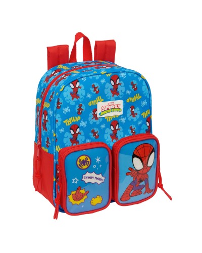 Zaino Scuola Spider-Man Azzurro Rosso 22 x 27 x 10 cm