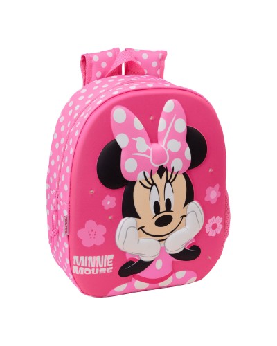 School Bag Minnie Mouse Pink 27 x 33 x 10 cm