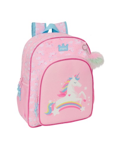 Zaino Scuola Glow Lab Rosa 32 x 38 x 12 cm
