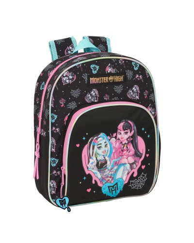 School Bag Monster High Black 28 x 34 x 10 cm