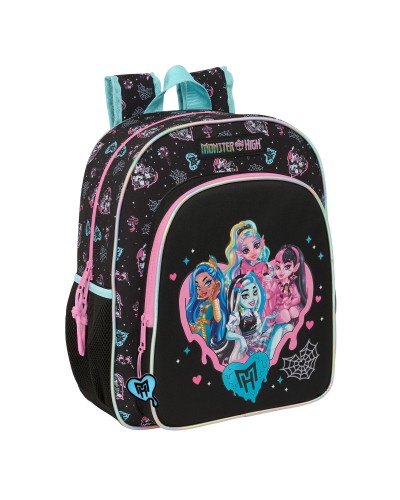 Schulrucksack Monster High Schwarz 32 x 38 x 12 cm