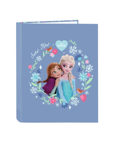 Raccoglitore ad anelli Frozen Azzurro A4 26.5 x 33 x 4 cm