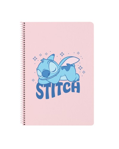 Ring binder Lilo & Stitch Ohana Blue Light Pink A4 21.5 x 31 x 1 cm