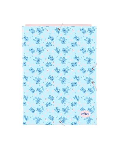 Ringpärm Lilo & Stitch Ohana Blå Ljusrosa A4 26 x 33.5 x 2.5 cm