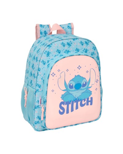 Mochila Escolar Lilo & Stitch Ohana Azul 32 x 38 x 12 cm