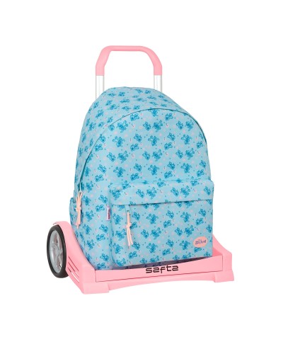 Zaino Scuola Lilo & Stitch Ohana Azzurro