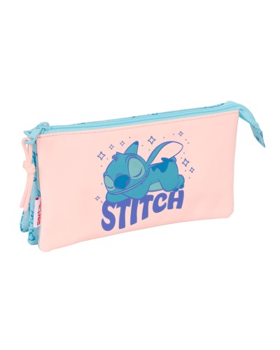 Necessaire Lilo & Stitch Ohana Azzurro Chiaro Rosa chiaro 22 x 12 x 3 cm