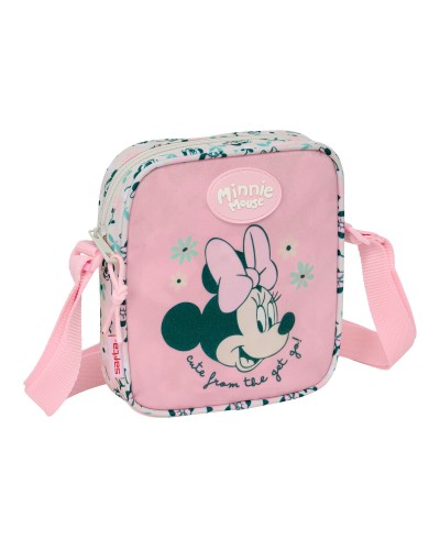 Schoudertas Minnie Mouse Minty Roze 16 x 18 x 4 cm