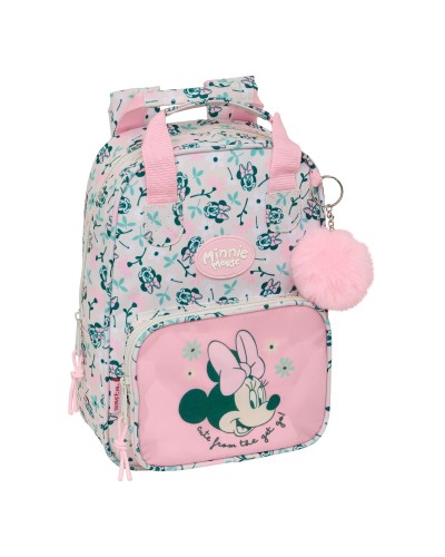 School Bag Minnie Mouse Minty Pink 20 x 28 x 8 cm