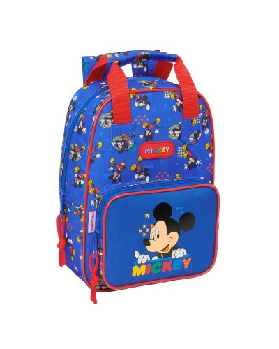 Mochila Escolar Mickey Mouse Clubhouse Today Azul 20 x 28 x 8 cm
