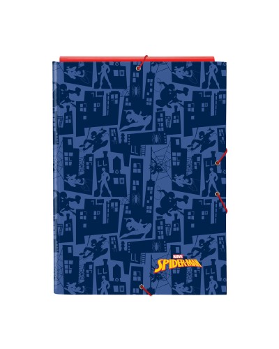 Reliure à anneaux Spider-Man Bleu A4 26 x 33.5 x 2.5 cm