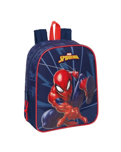 Koululaukku Spider-Man Sininen 22 x 27 x 10 cm