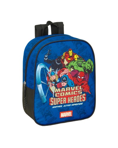 School Bag The Avengers Blue Black 22 x 27 x 10 cm