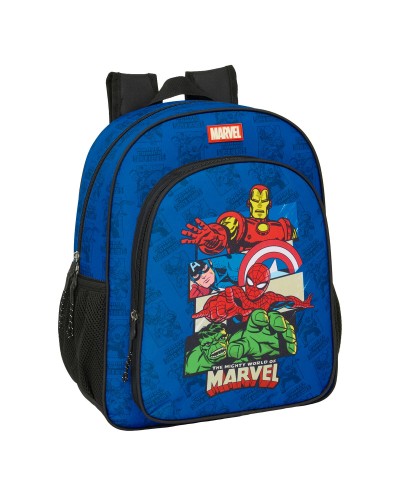Cartable The Avengers Bleu Noir 32 x 38 x 12 cm
