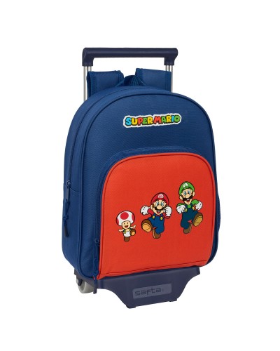 Schoolrugzak Super Mario Mamma mia Rood Marineblauw 28 x 34 x 10 cm