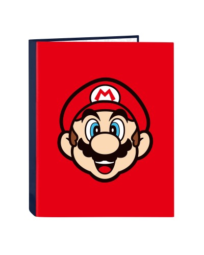 Ringbuch Super Mario Mamma mia Rot Marineblau A4 26.5 x 33 x 4 cm