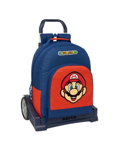 Koululaukku Super Mario Mamma mia Punainen Laivastonsininen 32 x 42 x 15 cm