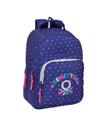 School Bag Benetton Drop Multicolour 32 x 42 x 15 cm