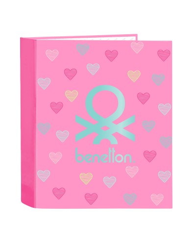 Rengaskansio Benetton Heart Pinkki A4 27 x 33 x 6 cm