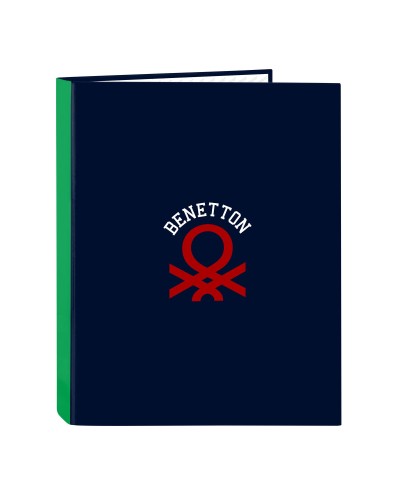 Ringmap Benetton Together Marineblauw A4 26.5 x 33 x 4 cm