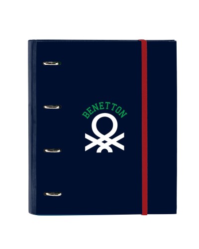 Raccoglitore ad anelli Benetton Together Blu Marino 27 x 32 x 3.5 cm