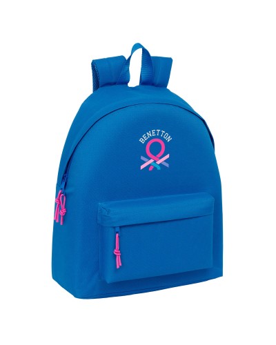 School Bag Benetton Azulina Blue 33 x 42 x 15 cm