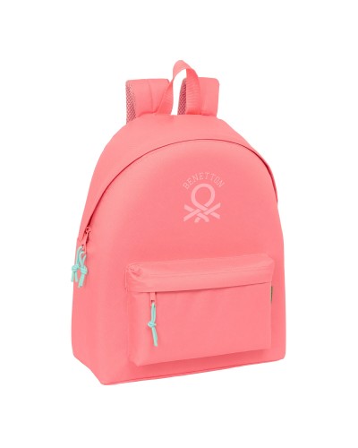 Schulrucksack Benetton Coral Koralle 33 x 42 x 15 cm